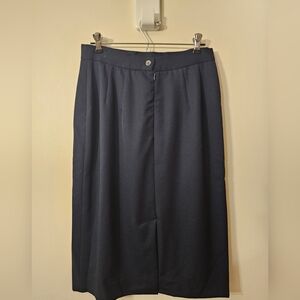 Vintage 100% Virgin Wool Barry Bricken Pencil Skirt